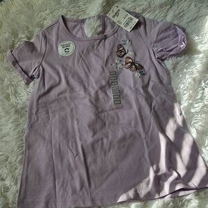 OshKosh B'gosh Lavender Butterfly Tee Size 6/6x